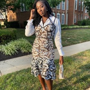 JARLO London Jojo lace crochet dress